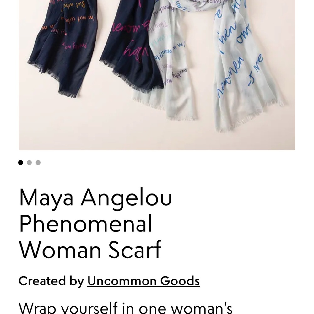 Maya Angelou Themed Scarf